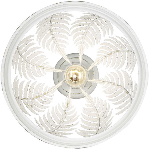 Annalin 1 Light 13 inch Vintage Decor White Semi-Flush Ceiling Light